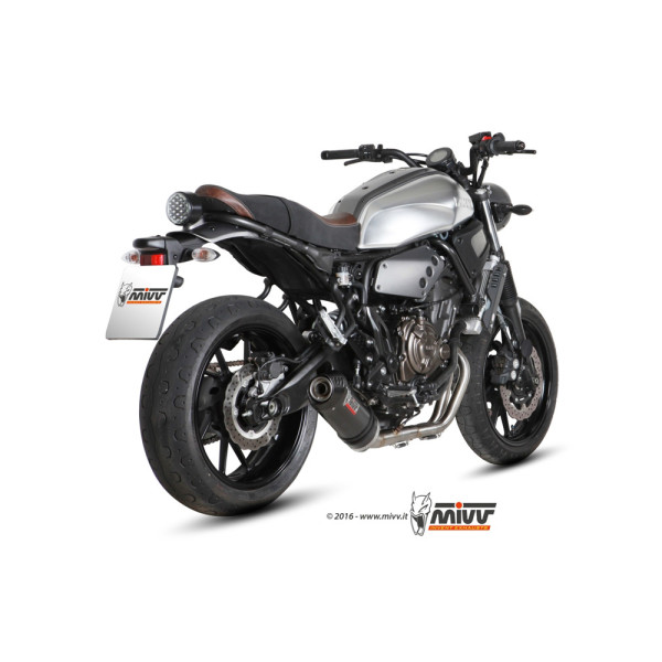 Повний вихлопний колектор (Oval) MIVV для Yamaha XSR 700 (16-) carbon