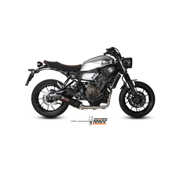 Повний вихлопний колектор (Oval) MIVV для Yamaha XSR 700 (16-) carbon