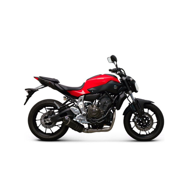Вихлопна система 2x1 Termignoni Slip-On нержавіюча сталь для Yamaha MT07 (14-20), Yamaha XSR 700 (16-20)