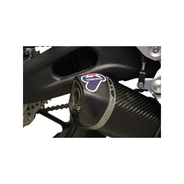Вихлопна система 2x1 Termignoni Slip-On нержавіюча сталь для Yamaha MT07 (14-20), Yamaha XSR 700 (16-20)