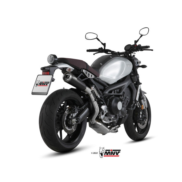 Повний вихлопний система (GHIBLI) MIVV для Yamaha XSR 900 (16-20) чорний