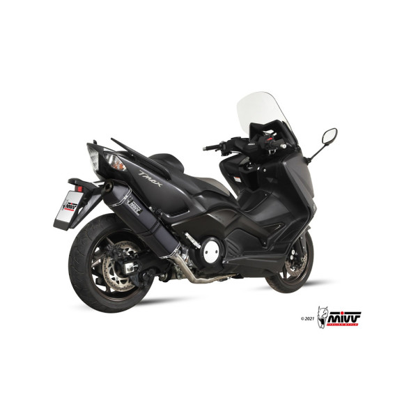 Повний вихлопний комплект (Speed Edge) MIVV для Yamaha T-Max 530 (12-16) чорний