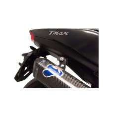 Вихлопна система 2x1 Termignoni Slip-On нержавіюча сталь, вуглецеве волокно для Yamaha T-Max 530 (17-19)