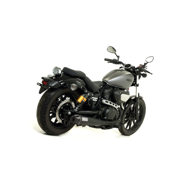Глушник мотоцикловий Arrow Rebel Yamaha XV 950 R (14-16) чорний з гомологацією