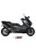 Повний вихлопний колектор (Oval) MIVV для Yamaha T-Max 530 (17-19) / 560 (20-21) чорний