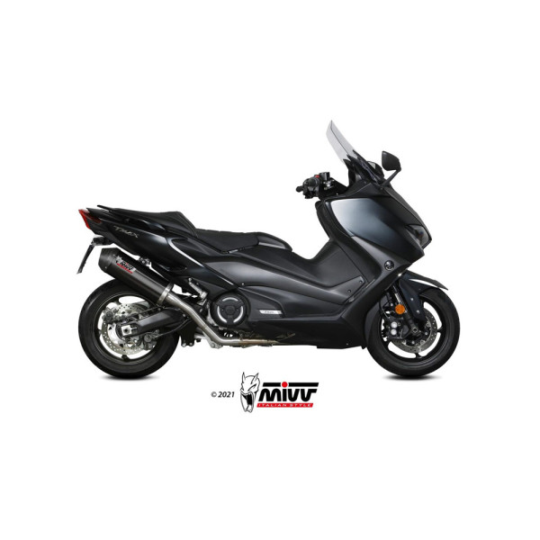 Повний вихлопний колектор (Oval) MIVV для Yamaha T-Max 530 (17-19) / 560 (20-21) чорний