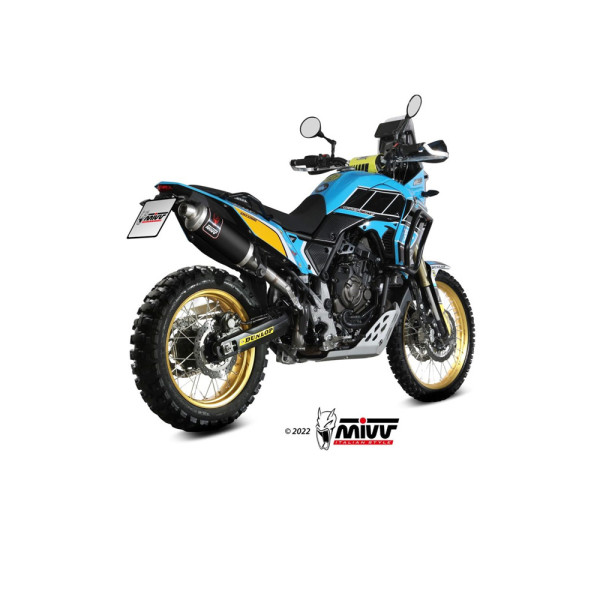 Вихлопна система Slip-On (Dakar) MIVV для Yamaha Tenere 700 (19-) сріблястий