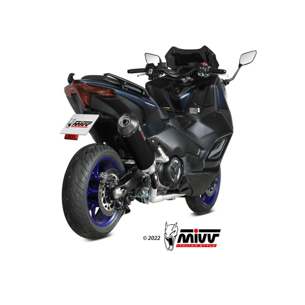 Повний вихлопний колектор (Oval) MIVV для Yamaha T-Max 560 (22-) чорний
