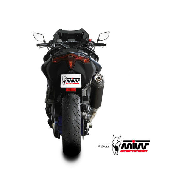 Повний вихлопний колектор (Oval) MIVV для Yamaha T-Max 560 (22-) чорний