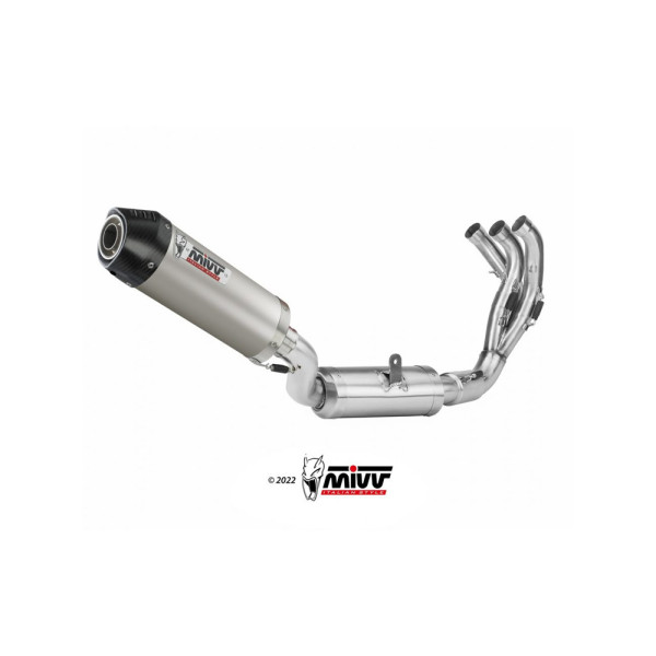 Повний вихлопний комплект (Oval) MIVV для Yamaha Tracer 9 / GT (21-) титановий