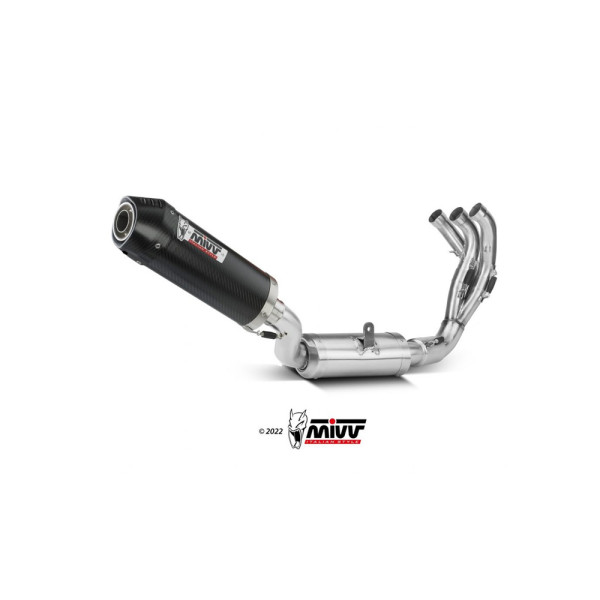 Повний вихлопний комплект (Oval) MIVV для Yamaha Tracer 9 / GT (21-) карбон