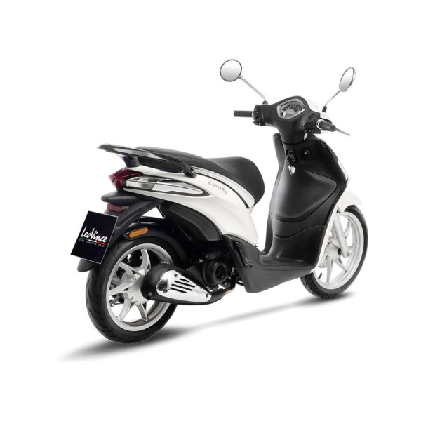 Повний вихлопний системи LeoVince Sitoplus Chrome Heat Shield сталь для обраних моделей Piaggio / Vespa