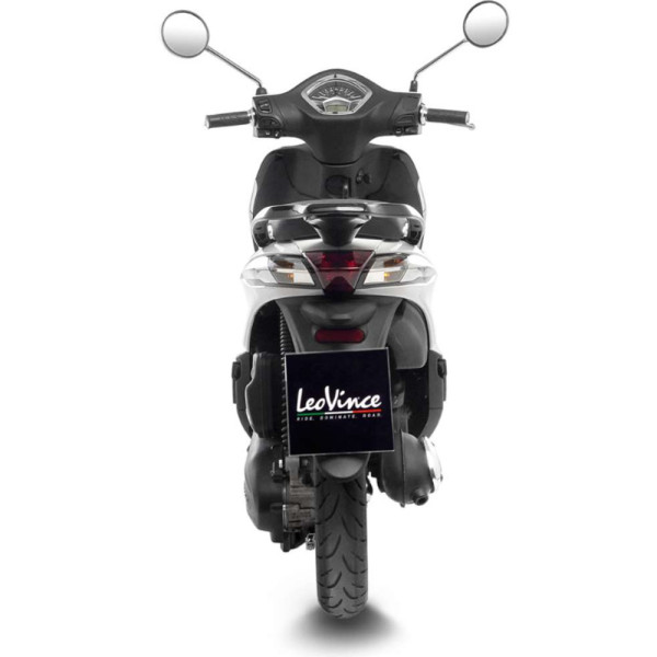 Повний вихлопний системи LeoVince Sitoplus Chrome Heat Shield сталь для обраних моделей Piaggio / Vespa