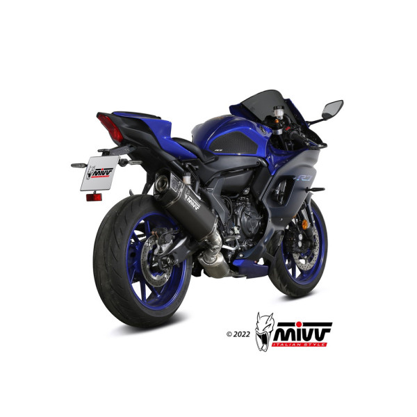 Повний вихлопний система з гомологацією (SR-1) MIVV для Yamaha YZF-R7 (22-) чорний
