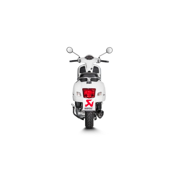 Глушник мотоцикловий Slip-On Line Нержавіюча сталь + Карбон Akrapovič для Vespa GTS 125 / Super (17-20) / GTS 150 (17-19)