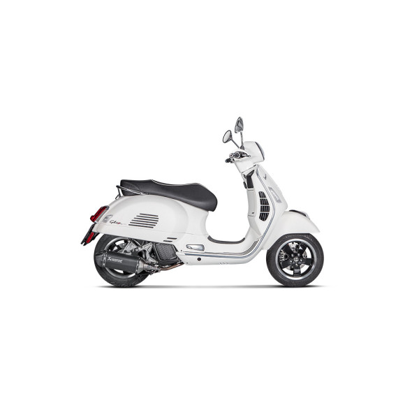 Глушник мотоцикловий Slip-On Line Нержавіюча сталь + Карбон Akrapovič для Vespa GTS 125 / Super (17-20) / GTS 150 (17-19)