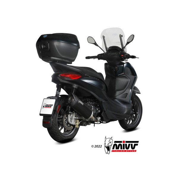 Глушник мотоцикловий Slip-On (Mover) MIVV для Piaggio Beverly 300 (21-) чорний