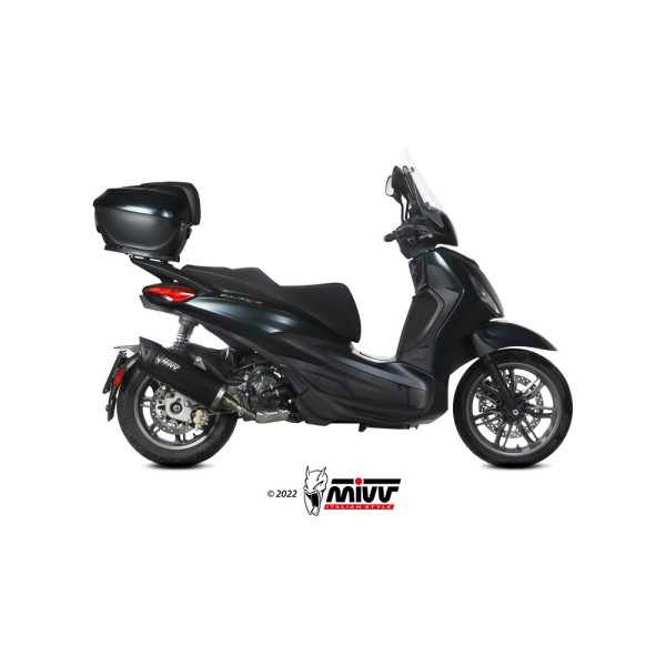 Глушник мотоцикловий Slip-On (Mover) MIVV для Piaggio Beverly 300 (21-) чорний
