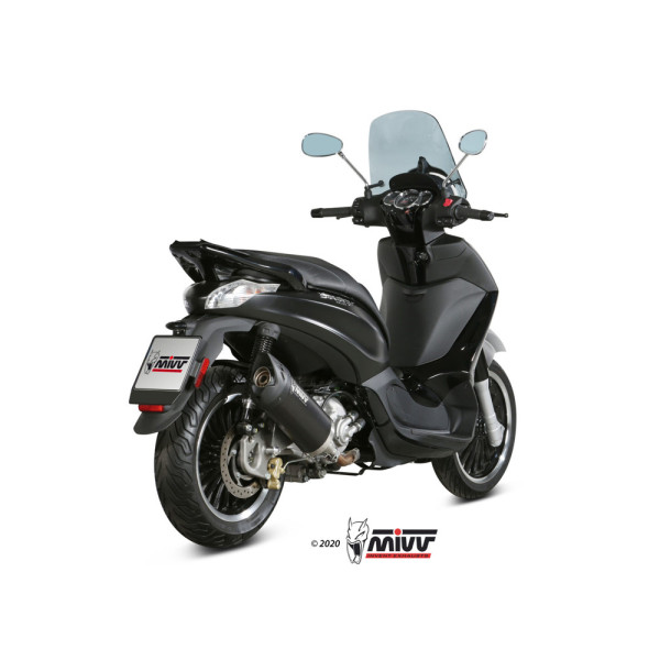 Глушник мотоцикловий Slip-On (Mover) MIVV для Piaggio Beverly 300 (10-20) чорний