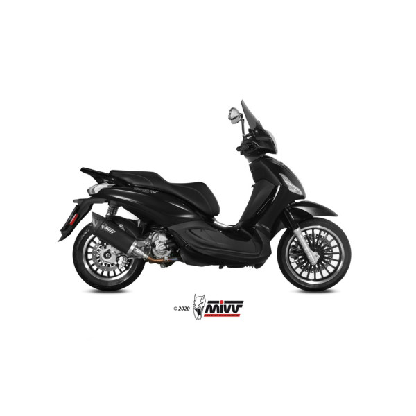 Глушник мотоцикловий Slip-On (Mover) MIVV для Piaggio Beverly 300 (10-20) чорний