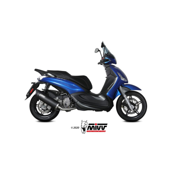 Повний вихлопний комплект (Mover) MIVV для Piaggio Beverly 350 (17-20) чорний