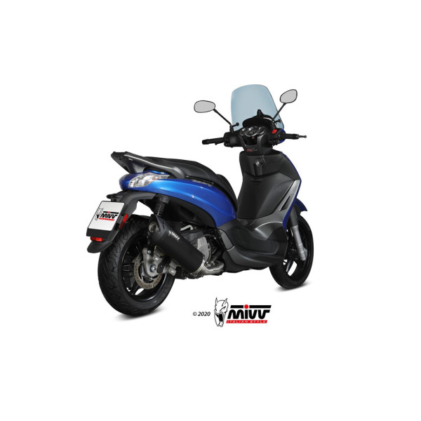 Повний вихлопний комплект (Mover) MIVV для Piaggio Beverly 350 (17-20) чорний