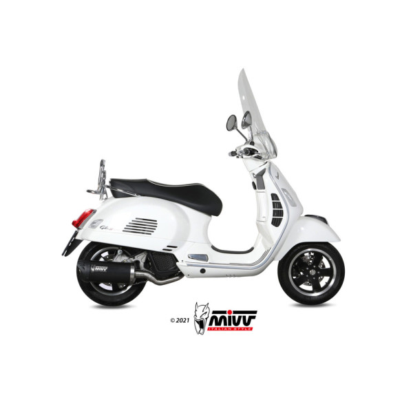 Повний вихлопний комплект (Mover) MIVV для Vespa GTS 125 (17-18) чорний