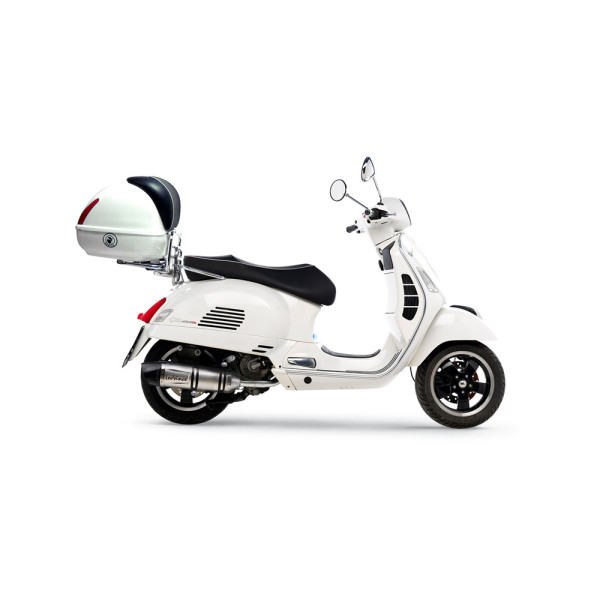 Вихлопна система LeoVince LV One Evo Slip-On, Нержавіюча сталь + Карбон для Vespa GTS 125 Super (09-15) / GTS 250 (05-13) / GTS 300 Super (08-15)