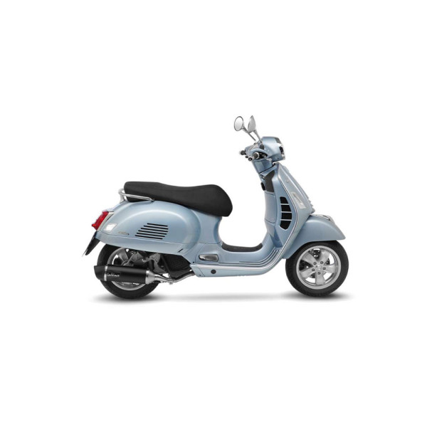 Вихлопна система з каталізатором LeoVince Nero Slip-On, Нержавіюча сталь + Карбон для Vespa GTS 125 (21-) / Super (21-)