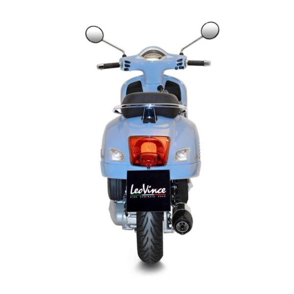 Повний вихлопний системи LeoVince LV One Evo Full-system, Нержавіюча сталь + Карбон для Vespa GTS 125 (17-20) / GTS 150 (17-20)