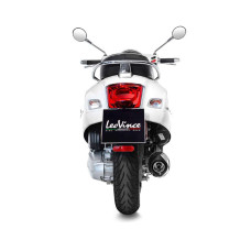 Вихлопна система з каталізатором LeoVince Nero Slip-On, Нержавіюча сталь + Карбон для Vespa GTS 300 HPE/ Super/ Sei Giorni (19-20)