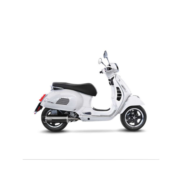 Вихлопна система з каталізатором LeoVince Nero Slip-On, Нержавіюча сталь + Карбон для Vespa GTS 300 HPE/ Super/ Sei Giorni (19-20)