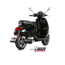 Глушник мотоцикловий Slip-On (Mover) MIVV для Vespa GTS 300 (21-) чорний