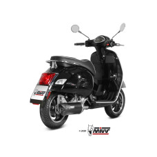 Вихлопна система Slip-On (Mover) MIVV для Vespa GTS 300 (08-20) чорна