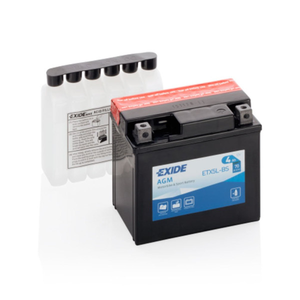 Акумулятор AGM EXIDE ETX5L-BS