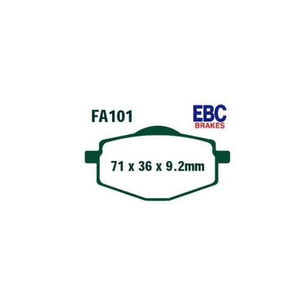 Гальмівні колодки EBC FA101 на зад