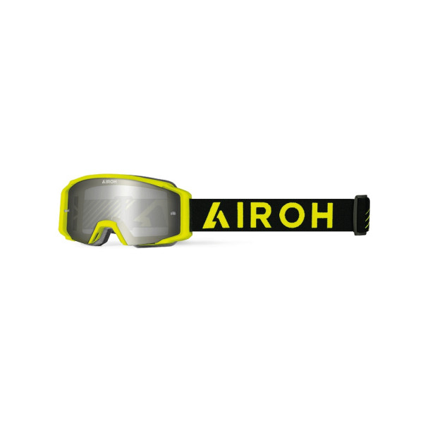 Мотоциклетні окуляри з дзеркальною срібною лінзою Airoh Blast XR1 жовті матові