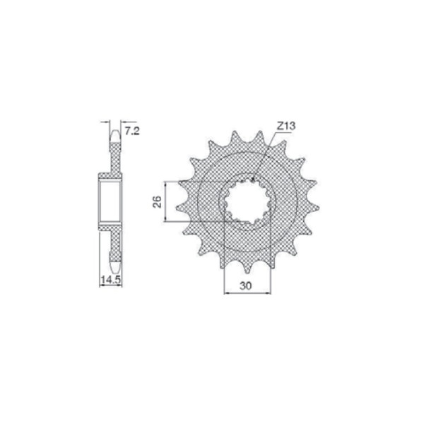 Комплект приводу: ланцюг D.I.D. 525 ZVM-X SUPER STREET X-Ring 128 ланок та зірочки SUNSTAR для BMW S 1000 XR 15-17