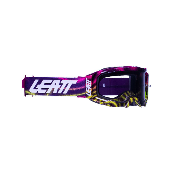 Мотоциклетні окуляри з затемненою лінзою Leatt Velocity 5.5 Zebra фіолетові