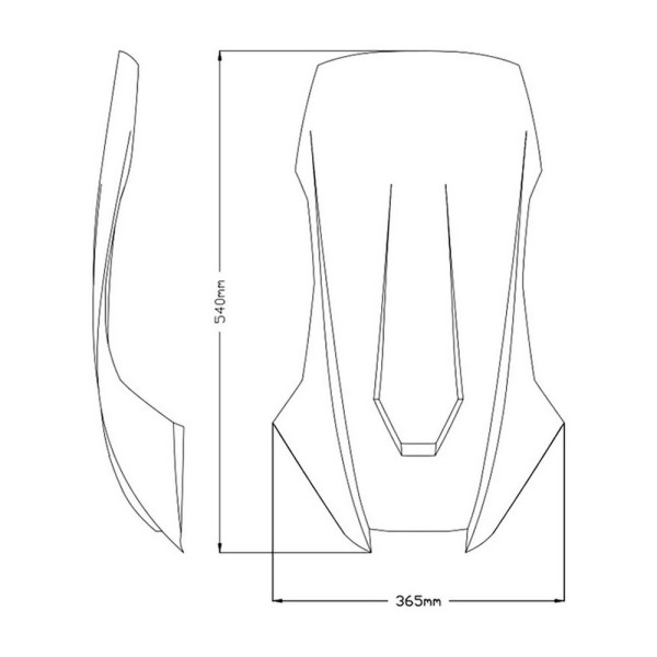 Спортивний щиток PUIG для Honda X-ADV (21-) прозорий