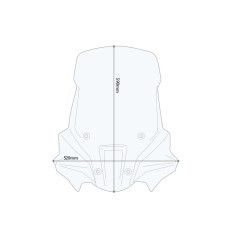 Мотоциклетний екран GIVI Triumph Tiger 900/ GT/ GT Pro (20-) прозорий