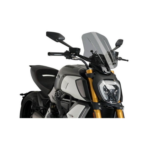 Вітрове скло PUIG Naked New Generation для Ducati Diavel 1260 / S (19-) сильно затемнене