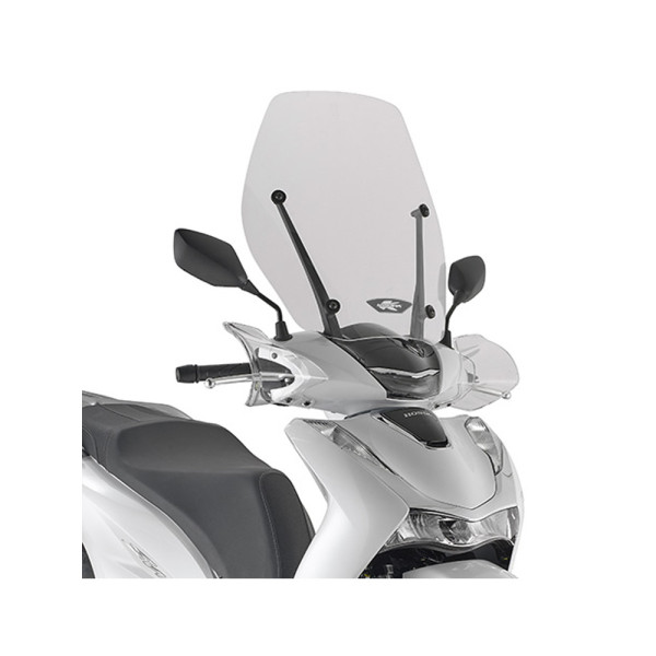 Мотоциклетний щиток Kappa для Piaggio 1 (21-), Honda SH 125 / 150 (20-), SH 350 (21-) прозорий кріплення Piaggio доступне окремо