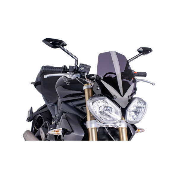Вітрове скло PUIG для Triumph Speed Triple/R / Street Triple сильно затемнене