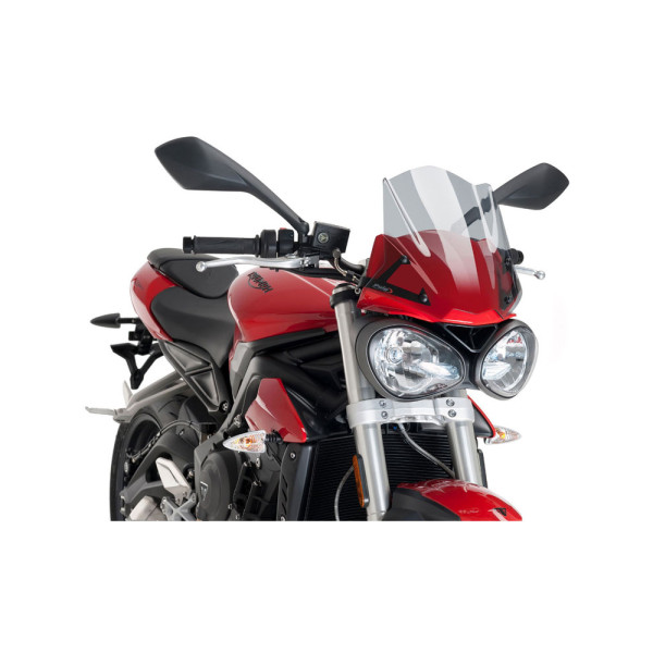 Вітрове скло PUIG для Triumph Street Triple S (17-19) легке затемнення