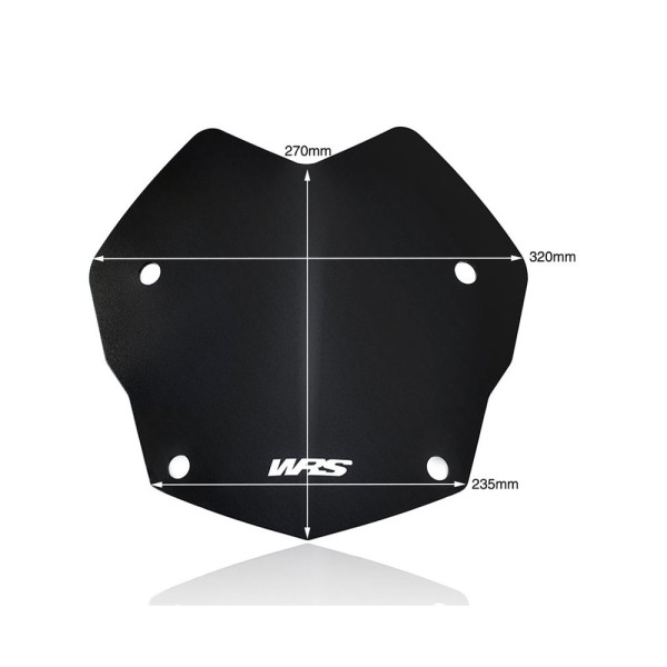 Мотоциклетний щиток WRS Standard для BMW R 1200 GS/ ADV (13-18), R 1250 GS/ ADV (18-23) чорний матовий