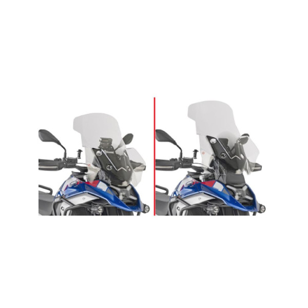 Мотоциклетний щиток Kappa BMW R 1300 GS (23-) прозорий для моделей без радара