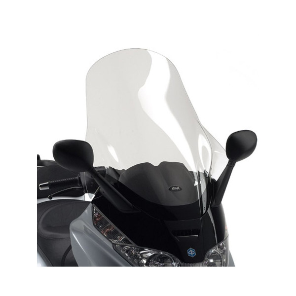 Прозора вітрове скло Givi для Piaggio X8 125-150-200-250-400 (04 > 10), X-EVO 125-250-400 (07 > 11)
