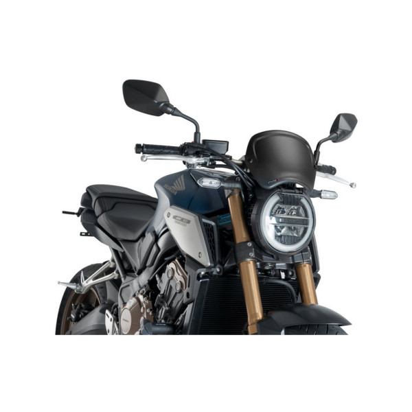 Мотоциклетний обтікач PUIG Retroplate для Honda CB1000R Neo Sports Cafe (18-20), CB650R Neo Sports Cafe (19-) чорний