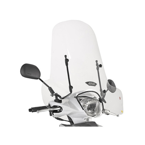 Мотоциклетний щиток Givi для Suzuki Address 110 (15-21) прозорий кронштейн у комплекті